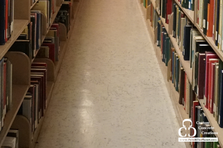 Polished concrete in public libraries