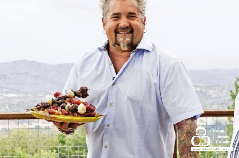 Concrete floors in Guy Fieri’s new restaurant