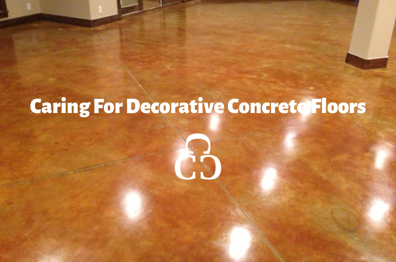 Caring For Decorative Concrete Floors