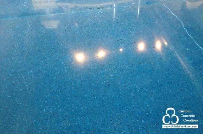 Coloring & finishing options for polished concrete floors