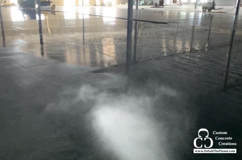 Conducting a moisture test on your concrete floor