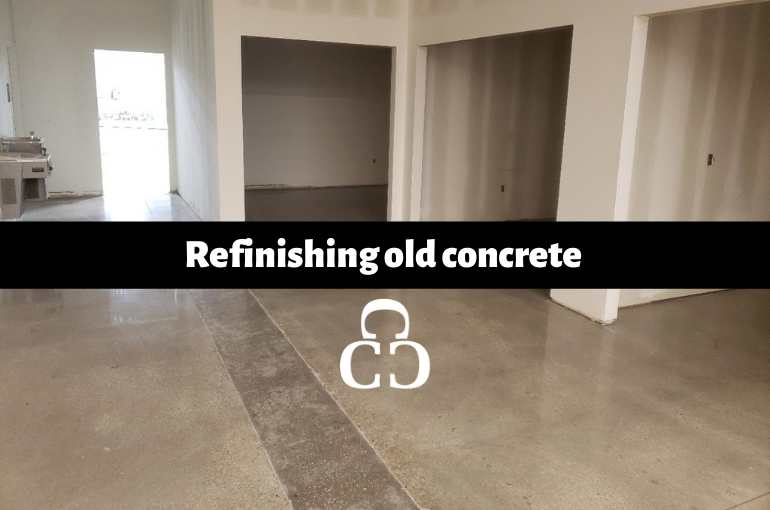 Refinishing old concrete