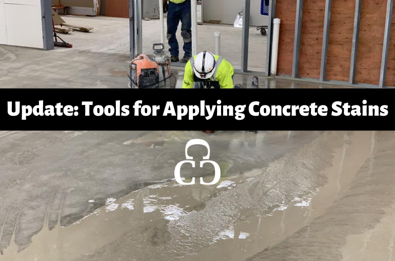 Update: Tools for Applying Concrete Stains