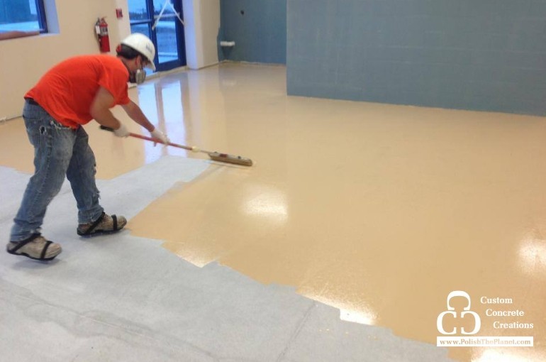 Concrete overlays and revitalizing existing floors